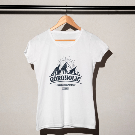 Koszulka damska z nadrukiem GROHOLIC prezent dla mioniczki gr - M