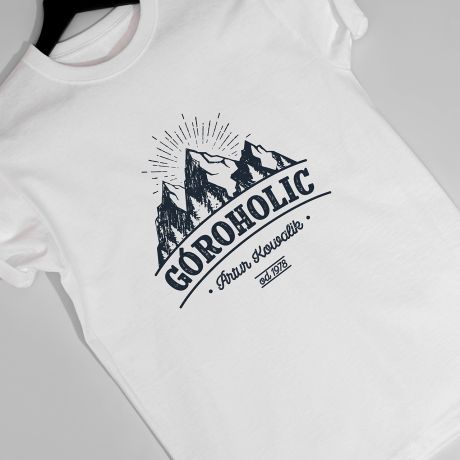 Koszulka mska z nadrukiem GROHOLIC prezent dla wspinacza - L