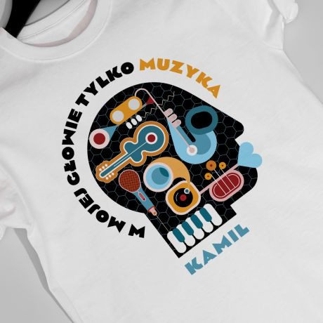 Koszulka muzyczna W MOJEJ GOWIE TYLKO MUZYKA - XL