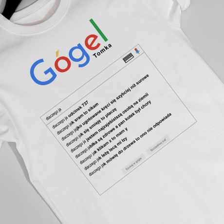 Personalizowana koszulka mska GOGEL mieszny prezent - L