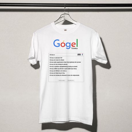 Personalizowana koszulka mska GOGEL mieszny prezent - M