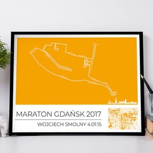 Plakat personalizowany 31x41 cm MARATON GDASK