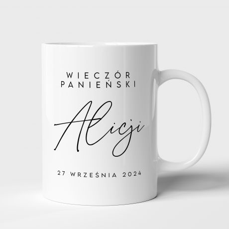 Personalizowany KUBEK NA WIECZR PANIESKI