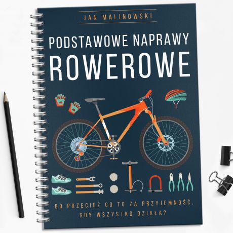 Personalizowany notes UPOMINEK DLA ROWERZYSTY prezent dla rowerzysty oryginalny prezent dla rowerzysty