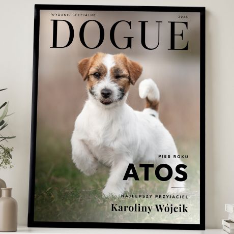 Plakat MAGAZYN DOGUE prezent dla mionika psw plakat z psem prezent dla psiarza prezent dla psiary