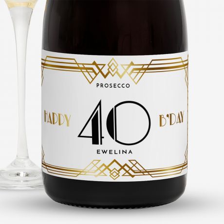 Prosecco woskie PREZENT NA 40 URODZINY prosecco na prezent prezent dla kobiety na 40 prezent dla kobiety