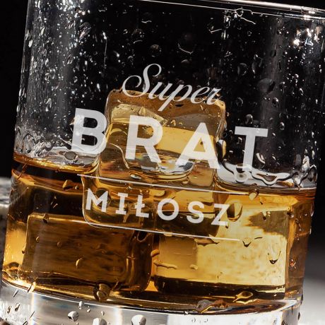 Szklanka do whisky SUPERBRAT prezent dla brata 