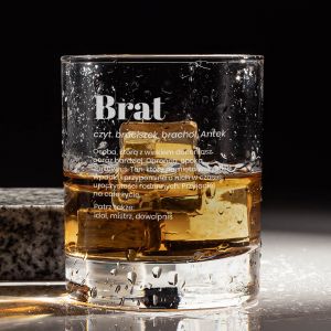 Grawerowana szklanka do whisky DEFINICJA prezent dla brata