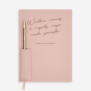 Elegancki planner dla kobiety WIELKIE RZECZY elegancki notes damski prezent dla kobiety prezent dla niej