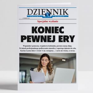 Personalizowana kartka na odejcie z pracy DZIENNIK kartka na poegnanie koleanki z pracy