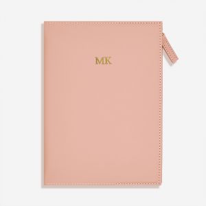 Personalizowany notes na zamek Z INICJAAMI prezent dla kobiety elegancki notes damski prezent dla niej