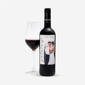 Czerwone wino NA LUB ze zdjciem personalizowane wino na lub upominek na lub prezent na lub