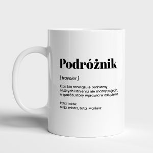 Personalizowany KUBEK DLA PODRӯNIKA