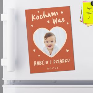 Personalizowany magnes na Dzie Babci i Dziadka