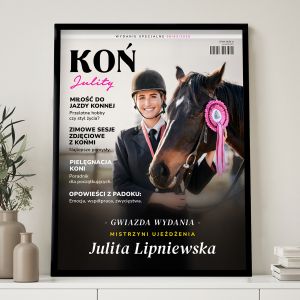 Personalizowany plakat MAGAZYN KO prezent dla koniary plakat z koniem prezent dla mioniczki koni