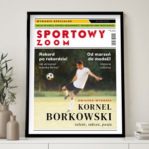 Personalizowany plakat SPORTOWY ZOOM prezent dla sportowca plakat sportowy prezent dla aktywnych