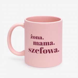 Personalizowany rowy kubek dla ony SZEFOWA kubek z imieniem prezent dla ony prezent dla ony na urodziny