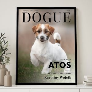 Plakat MAGAZYN DOGUE prezent dla mionika psw plakat z psem prezent dla psiarza prezent dla psiary