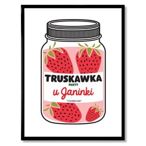 Plakat w ramie 31x41 cm TRUSKAWKA prezent na urodziny dla cioci