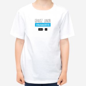 T-shirt dla dzieci z nadrukiem GENIUSZ