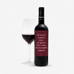 Wino personalizowane GDYBY BYA WINEM prezent urodzinowy dla kobiety wino na prezent prezent na urodziny