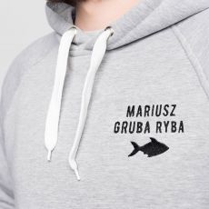 Personalizowana BLUZA Z RYB prezent dla wdkarza - XXL